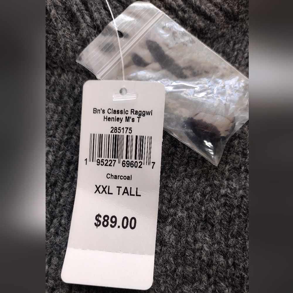 NWT L.L. Bean Men's Gray Knit Charcoal Pullover Long Sleeve Sweater Sz XXL Tall - Picture 8 of 13